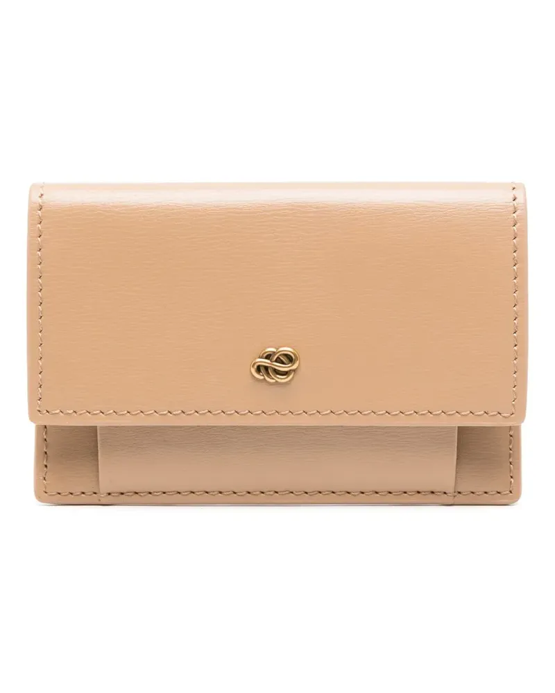 By Malene Birger Aya Portemonnaie mit Logo-Schild - Nude Nude