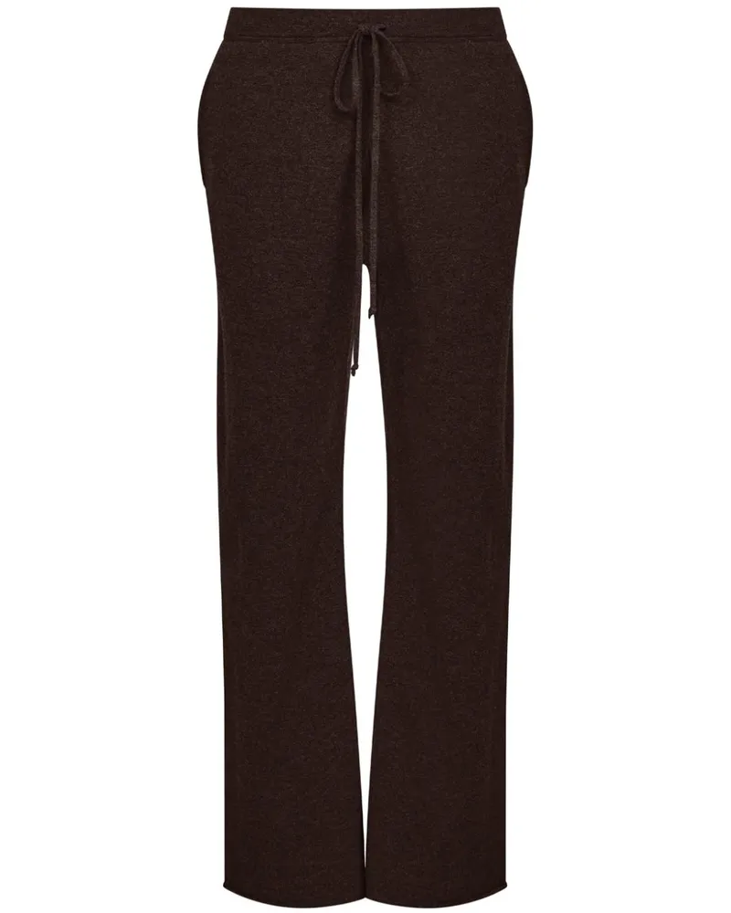 Maison Margiela Jogginghose mit Logo aus vier Nähten - Braun Braun