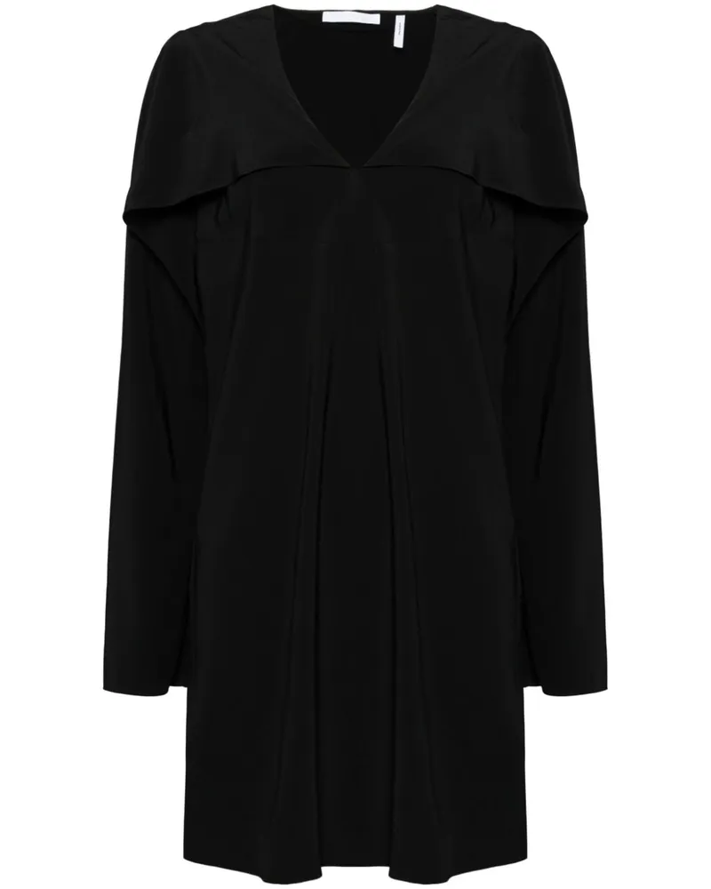 Helmut Lang Kleid mit Schal - Schwarz Schwarz