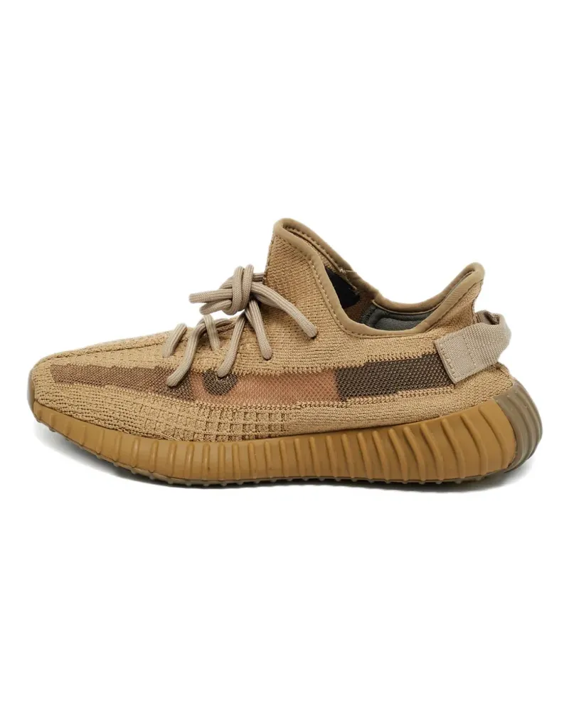 adidas Boost 350 V2 knit lace-up sneakers - Braun Braun