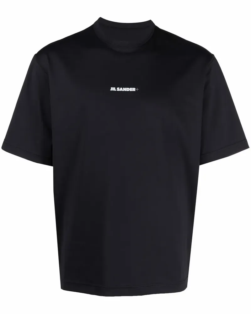 Jil Sander T-Shirt mit Logo-Print - Schwarz Schwarz