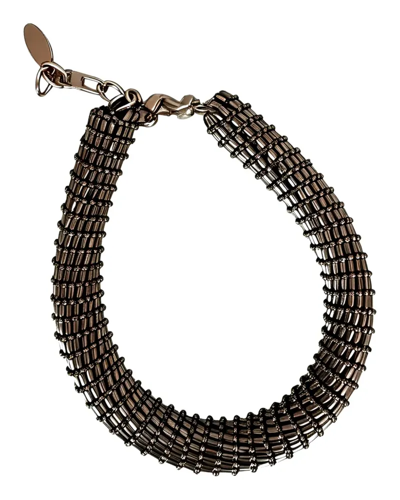 Brunello Cucinelli Monili-beaded bracelet - Silber Silber