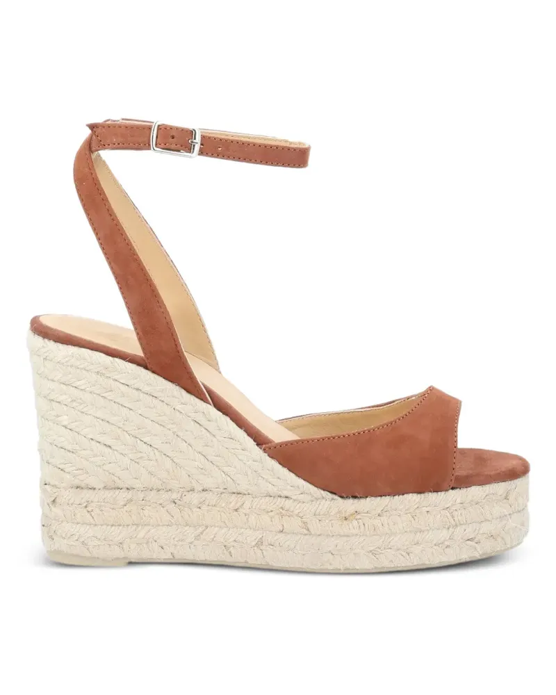 Castañer Brook Wedge-Espadrilles aus Wildleder - Orange Orange