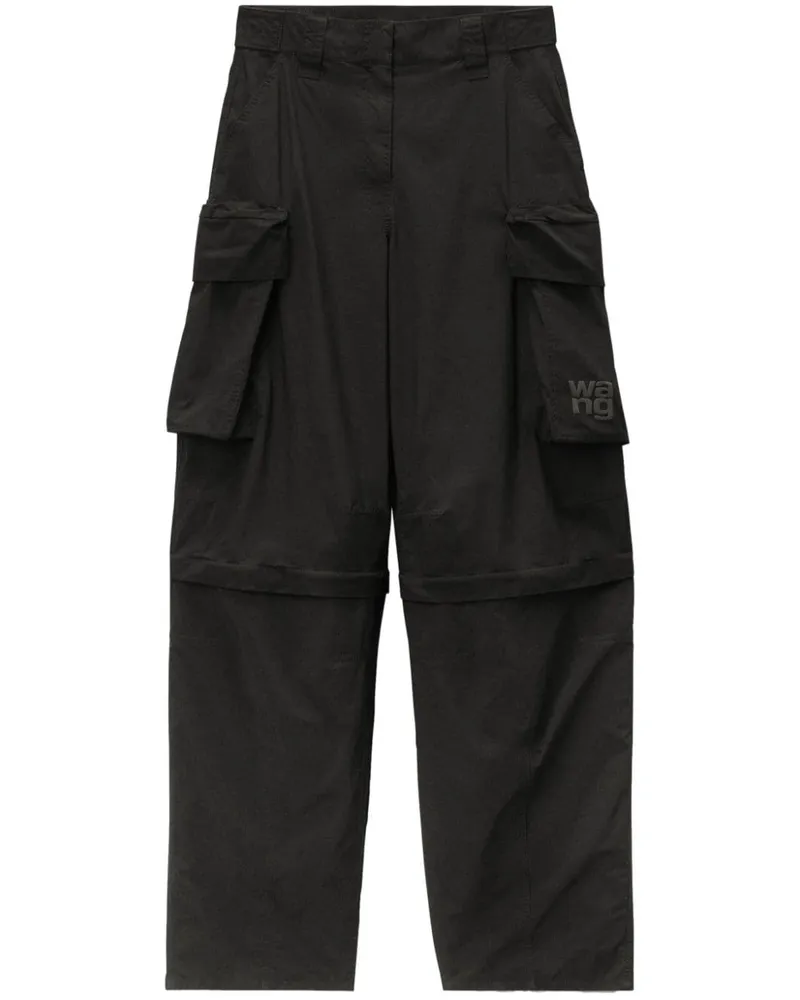 Alexander Wang Cargohose mit weitem Bein - Schwarz Schwarz