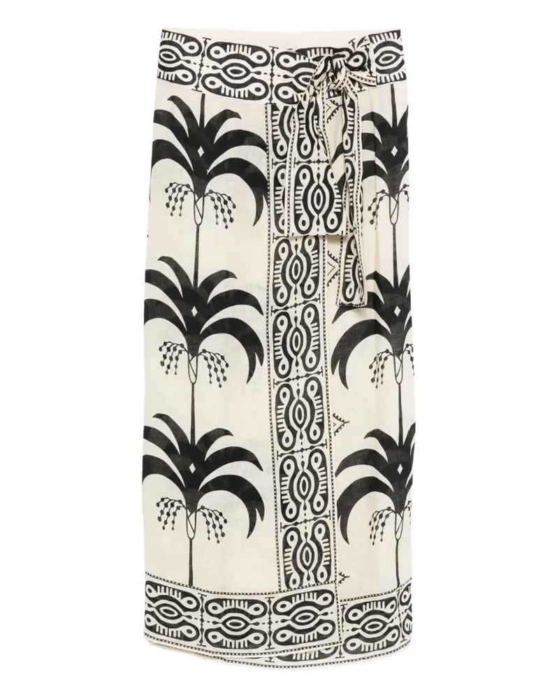 Johanna Ortiz Significado Poderoso midi skirt - Nude Nude