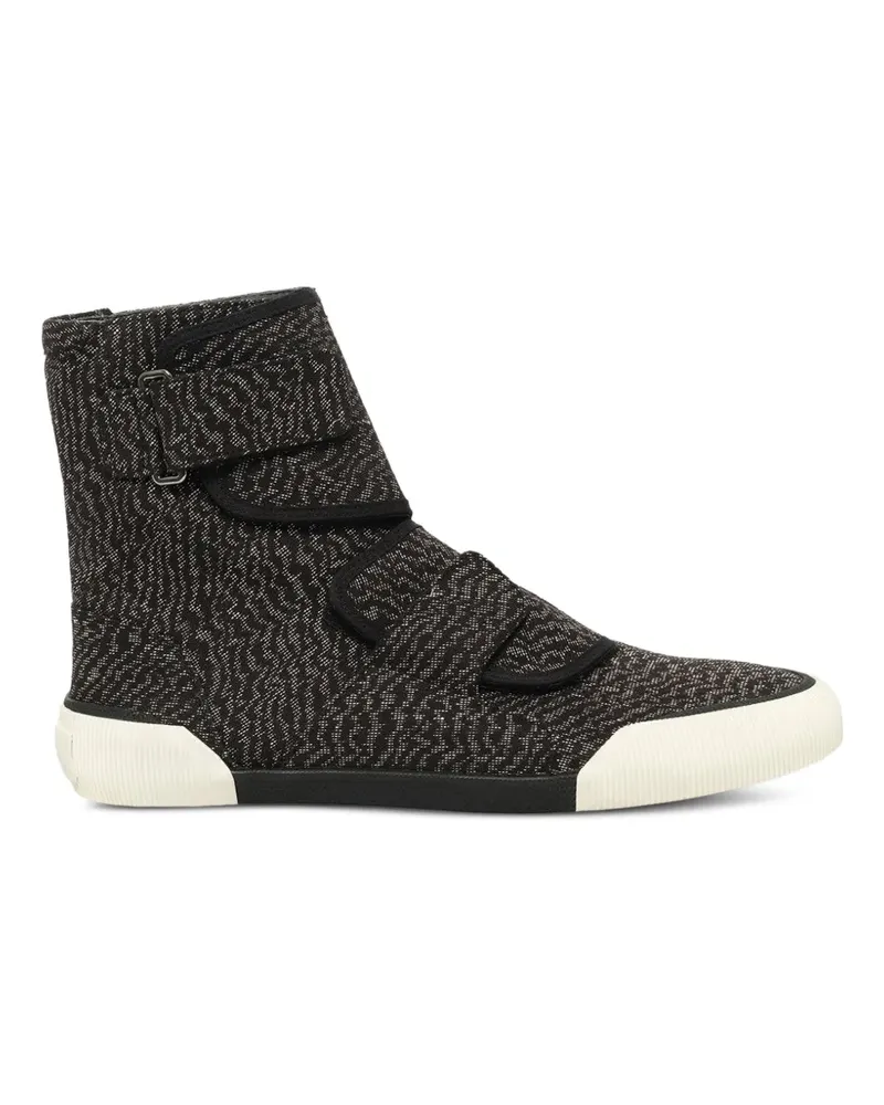 Lanvin High-Top-Sneakers mit Klettverschluss - Schwarz Schwarz