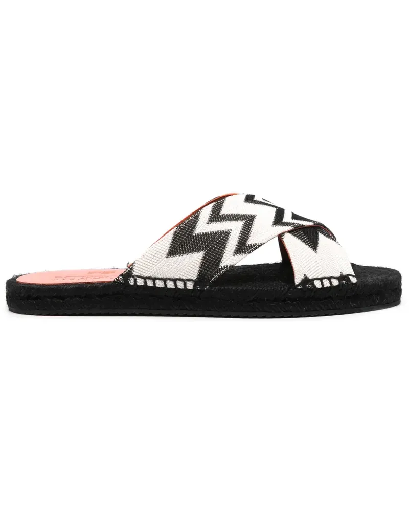 Missoni Espadrilles mit überkreuzten Trägern - Schwarz Schwarz