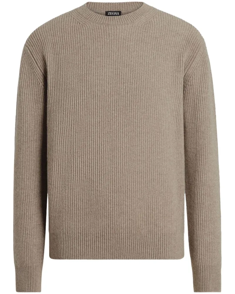 Ermenegildo Zegna Pullover mit Rundhalsausschnitt - Nude Nude