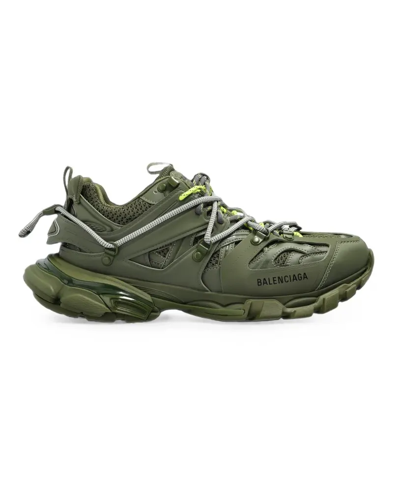 Balenciaga Track Trail Laces Sneakers in Khaki/Neongelb - Grün Grün