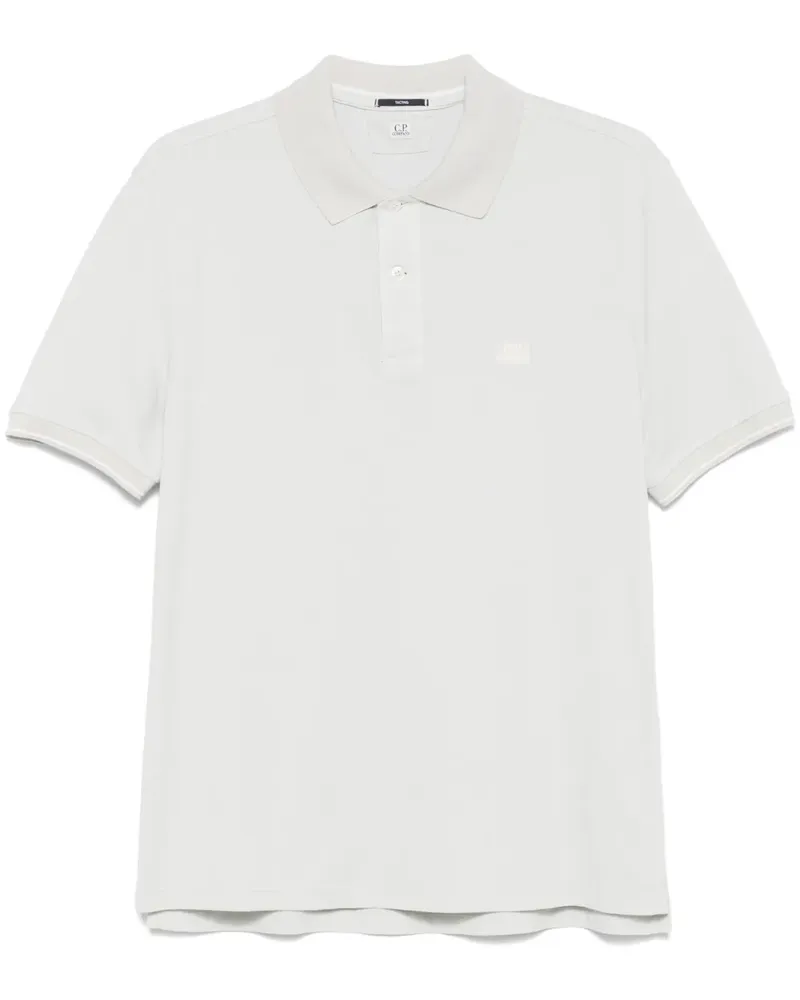 C.P. Company Poloshirt mit Logo-Stickerei Blau