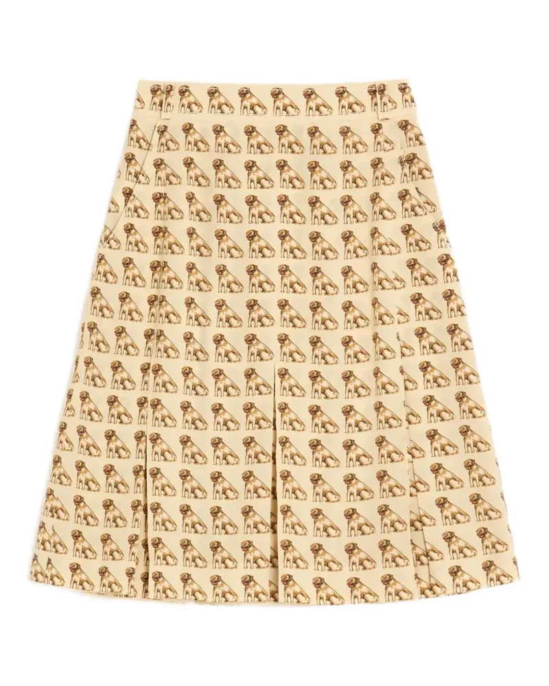 Valentino Garavani Minirock mit Petit Charles-Print - Nude Nude