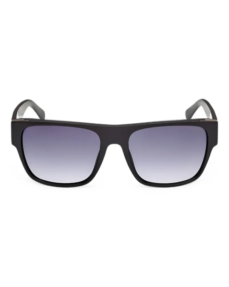 Guess Eckige Sonnenbrille mit Farbverlauf-Gläsern - Schwarz Schwarz