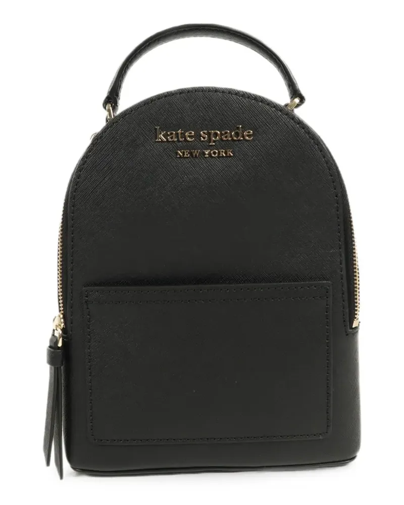 Kate Spade Rucksack mit Logo-Schild - Schwarz Schwarz