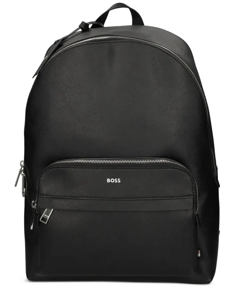 HUGO BOSS Rucksack mit aufgesetzten Taschen - Schwarz Schwarz