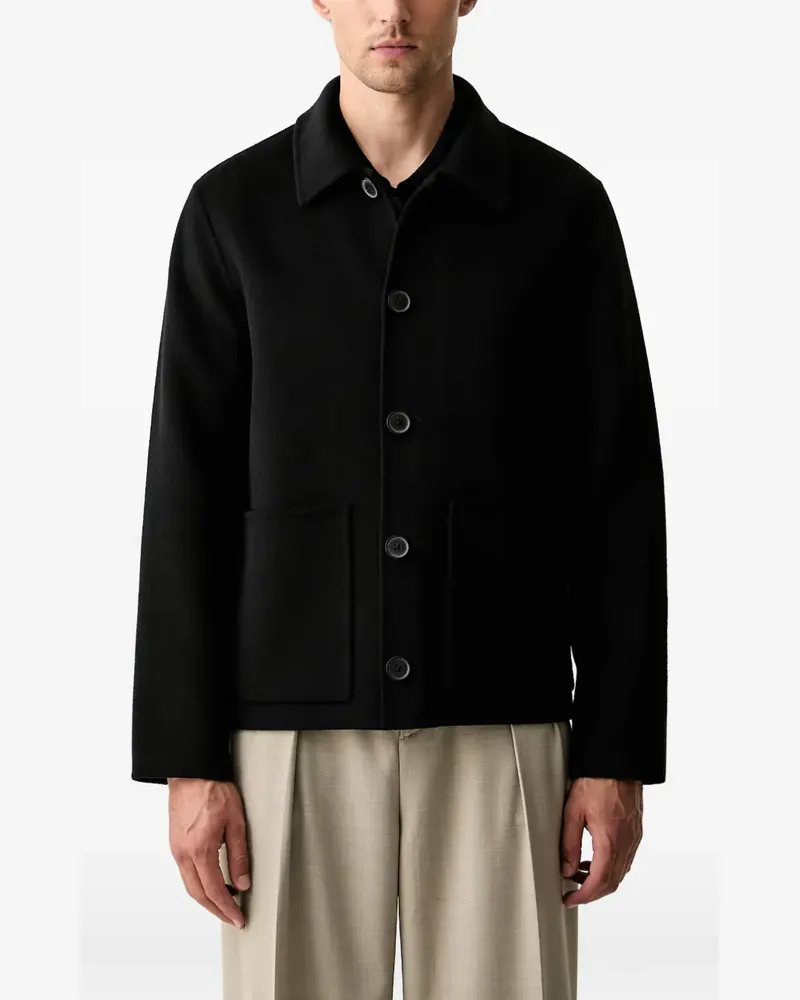 Marc O'Polo patch-pocket button-up jacket - Schwarz Schwarz