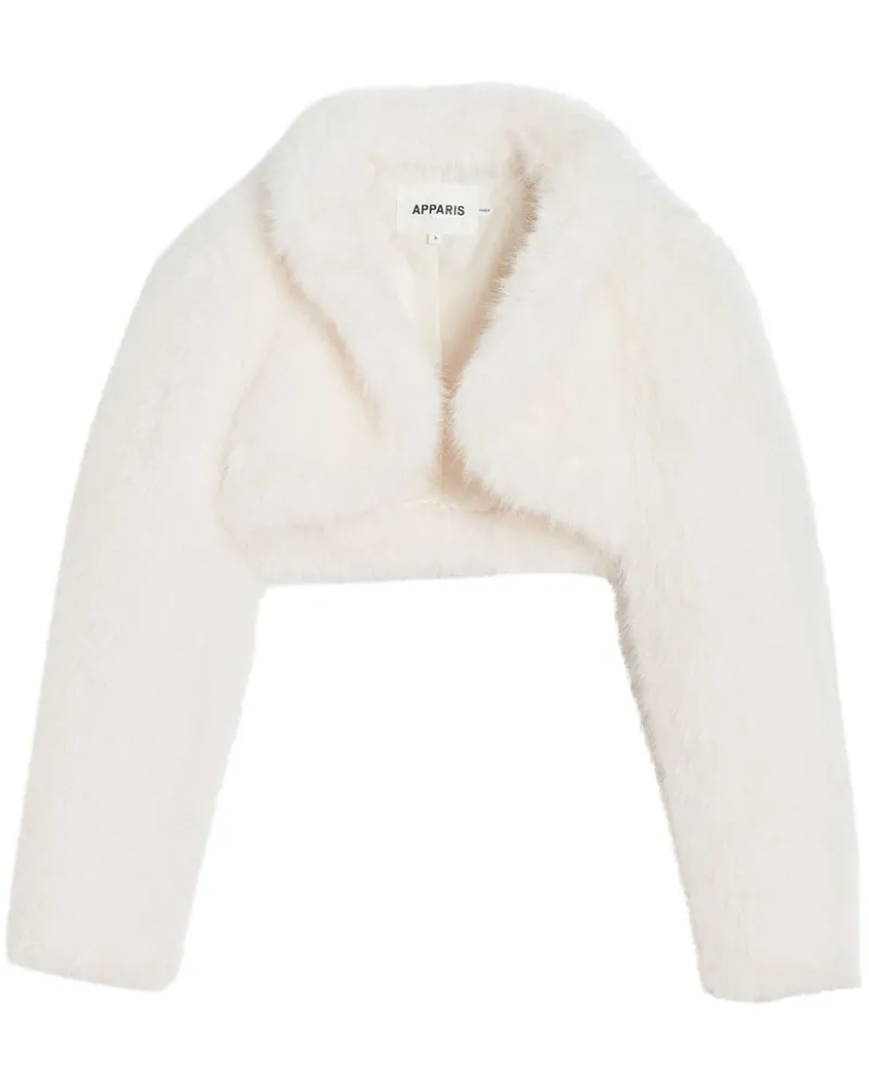 APPARIS Odette Jacke aus Faux Fur - Weiß Weiß