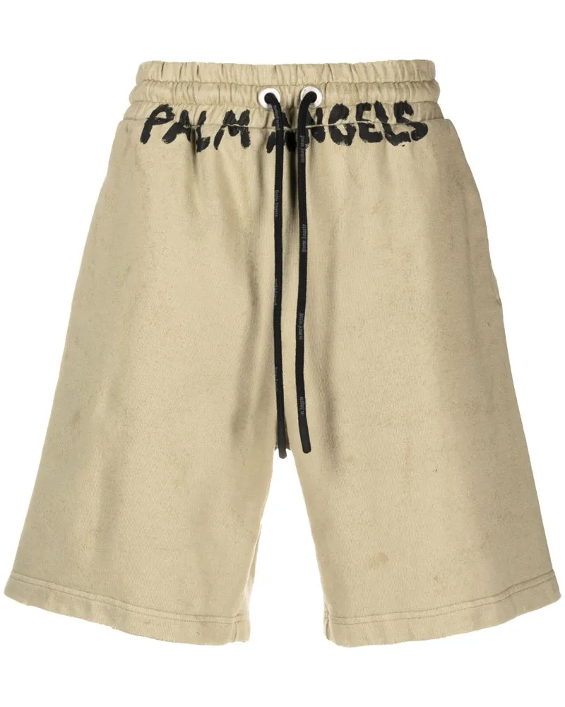 Palm Angels Shorts mit Kordelzug - Grün Grün
