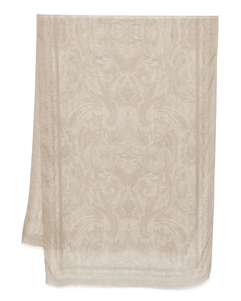 Etro Schal mit Paisley-Jacquardmuster - Nude Nude