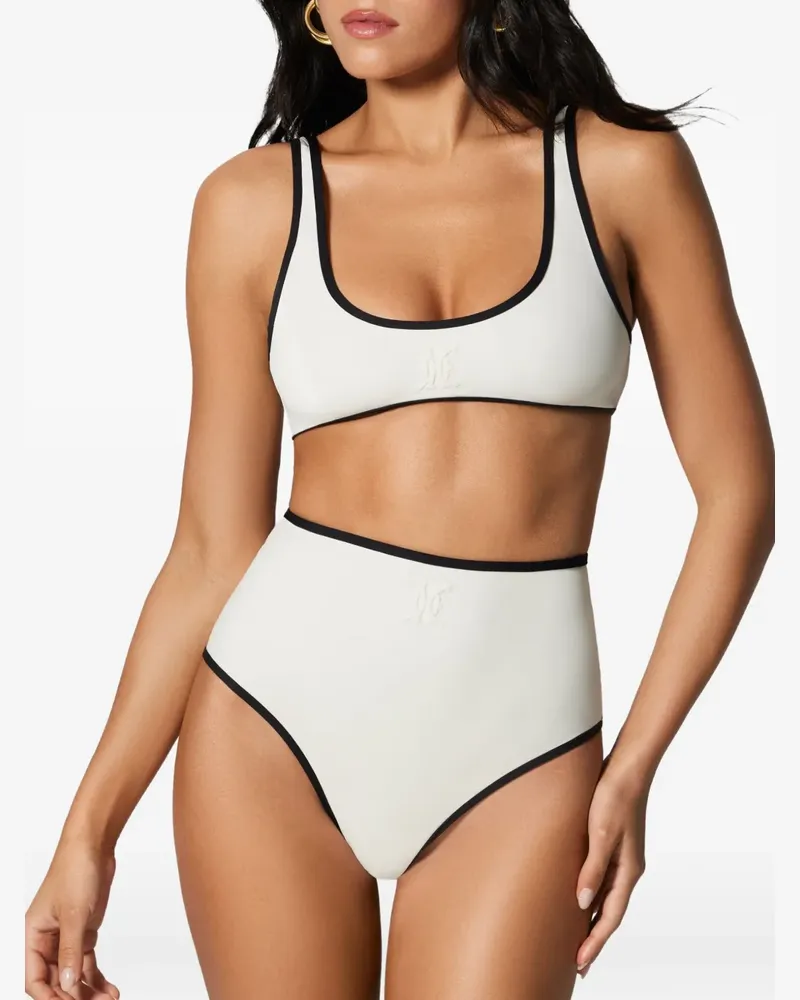 Kiki De Montparnasse Bikinioberteil mit Kontrastdetail - Weiß Weiß