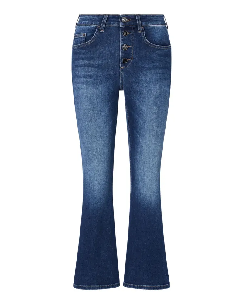 Liu Jo bootcut jeans with jewel buttons - Blau Blau