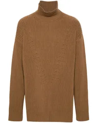 Jil Sander Pullover mit Rollkragen Braun