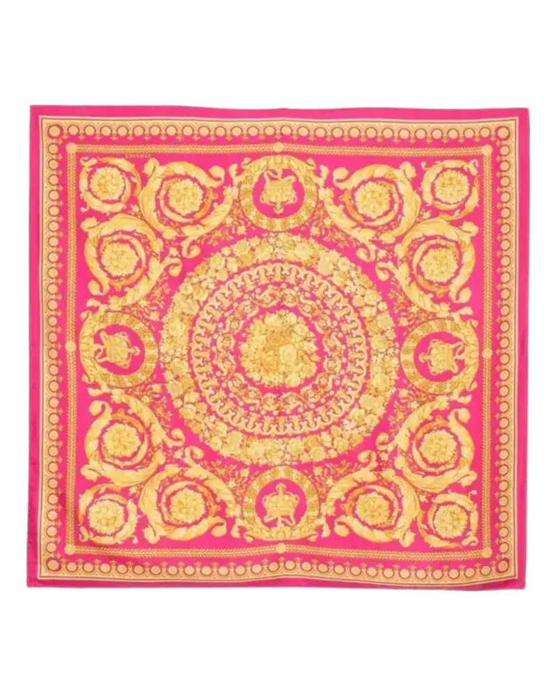 Versace Barocco-pattern scarf - Rosa Rosa