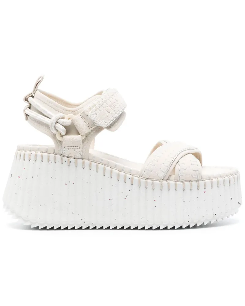 Chloé Nama Plateau-Sandalen 85mm - Nude Nude