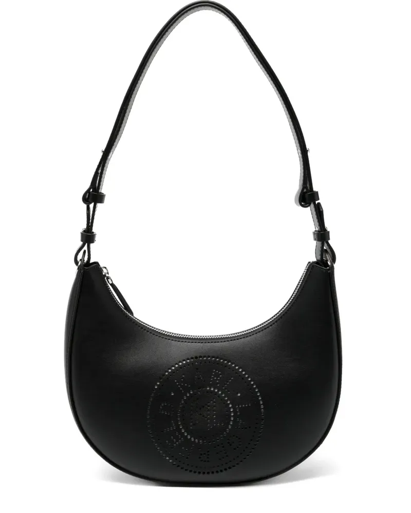 Karl Lagerfeld Kcircle Moon shoulder bag - Schwarz Schwarz