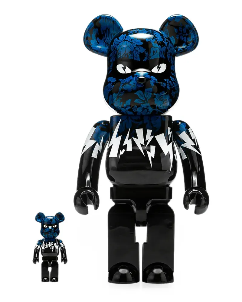 Medicom Toy x Neil Barrett Bearbrick 2023 100%+400% Figuren-Set - Schwarz Schwarz