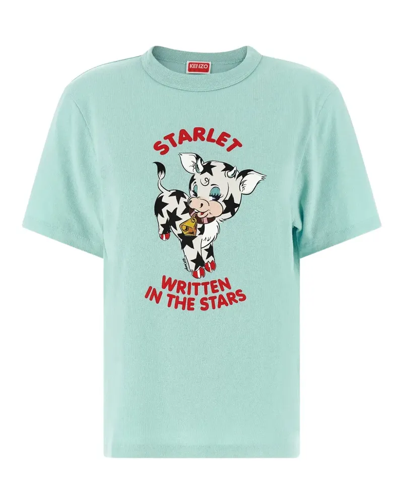 Kenzo cartoon print T-shirt - Blau Blau