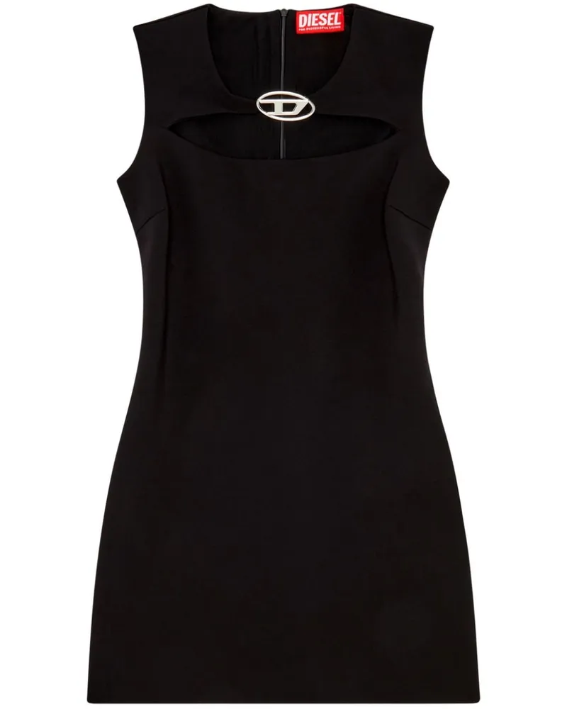 Diesel D-Reams Minikleid mit Logo-Schild - Schwarz Schwarz