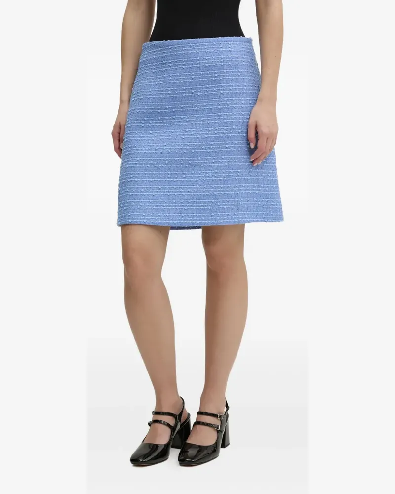 HUGO BOSS Midirock aus Tweed - Blau Blau