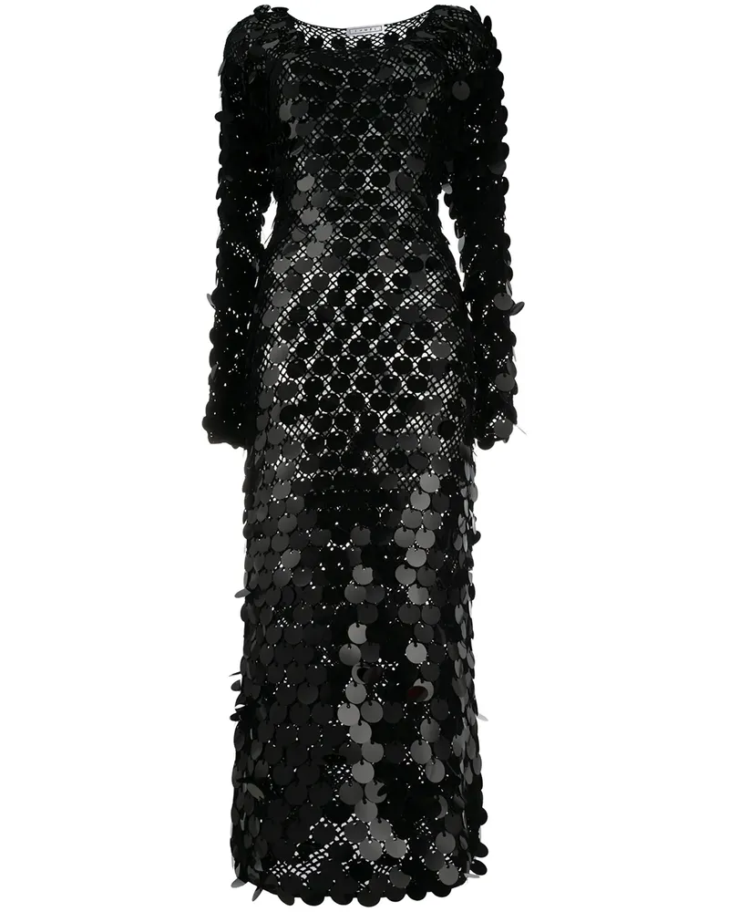 In The Mood for Love Patmos' Maxikleid - Schwarz Schwarz