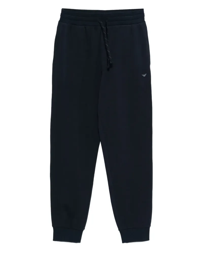 Emporio Armani Jogginghose mit Logo-Applikation - Blau Blau
