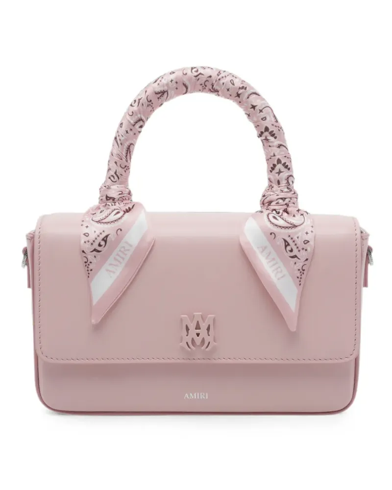 Amiri micro Long Ma bandana-print handbag - Rosa Rosa