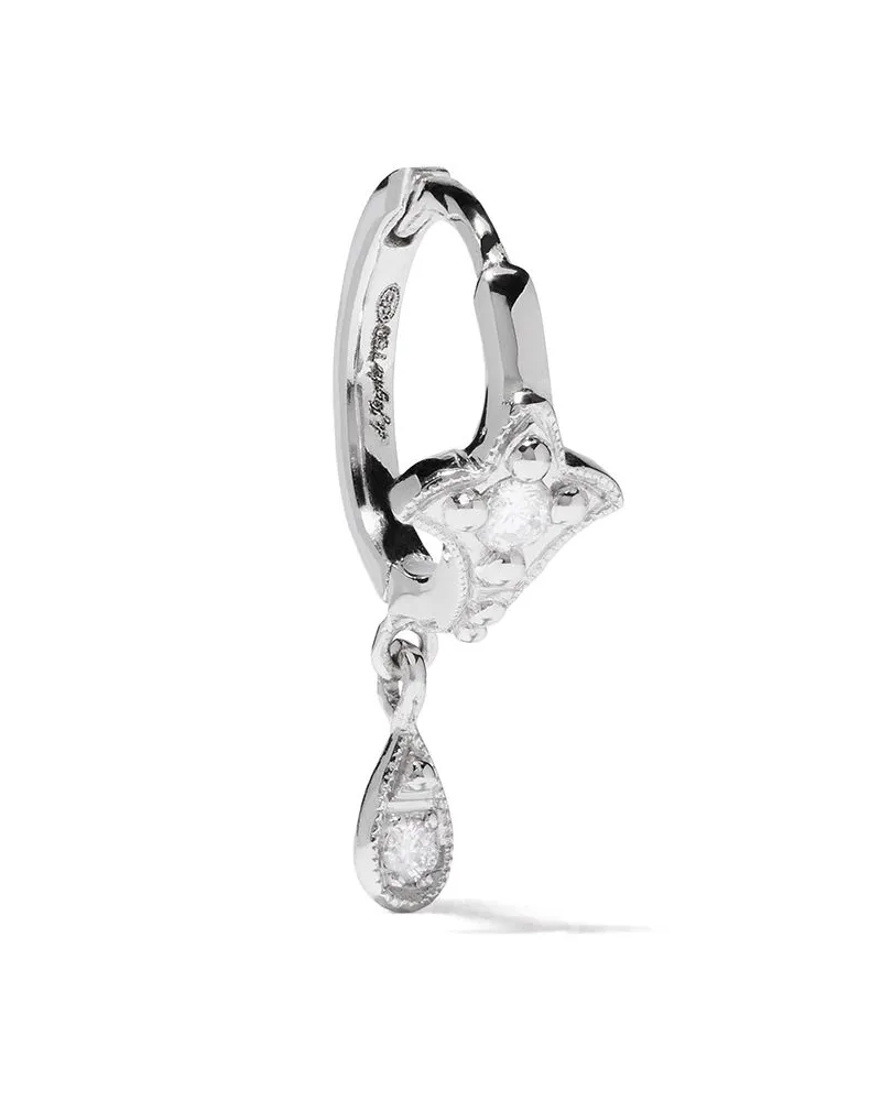 de Jaegher 18kt Weißgoldohrringe mit Diamanten - Silber Silber