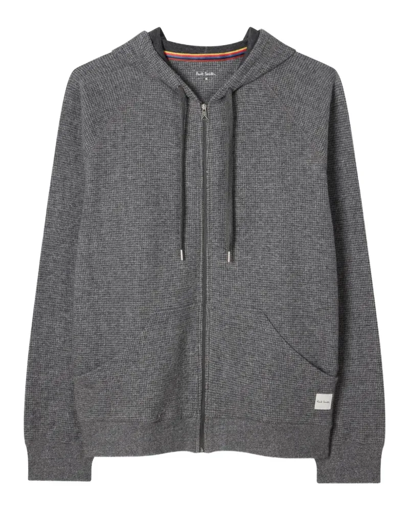 Paul Smith grey waffle lounge zip hoodie - Grau Grau