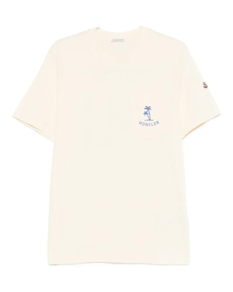 Moncler pocket graphic T-shirt - Gelb Gelb