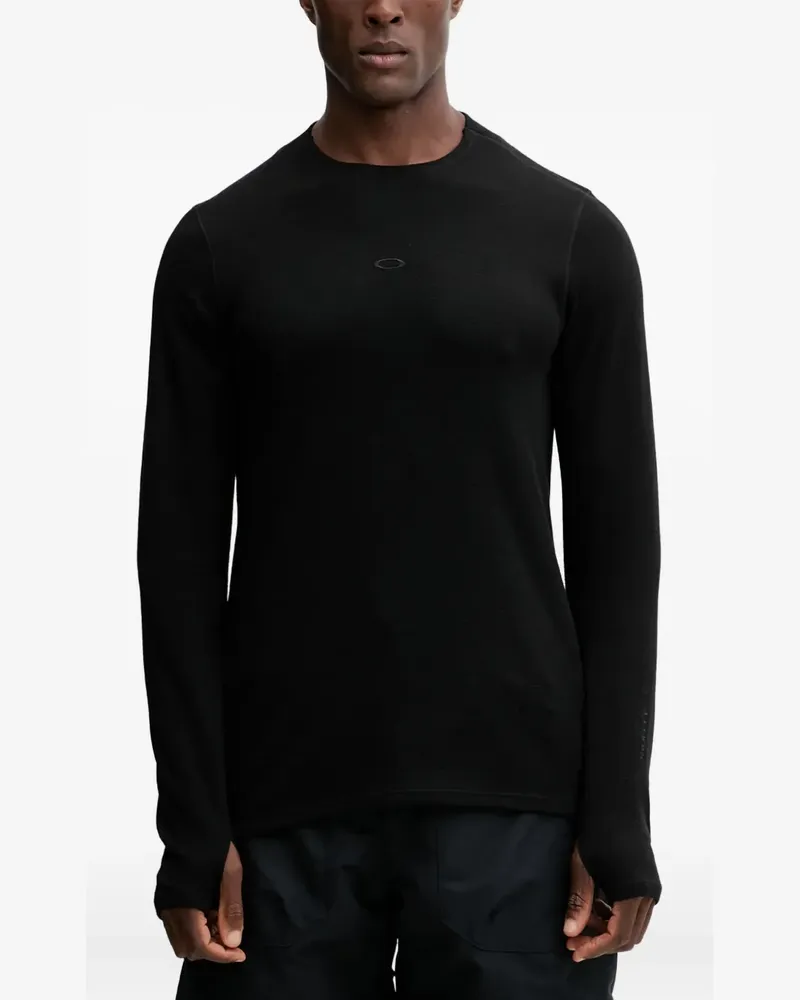 Oakley Klassisches Langarmshirt - Schwarz Schwarz