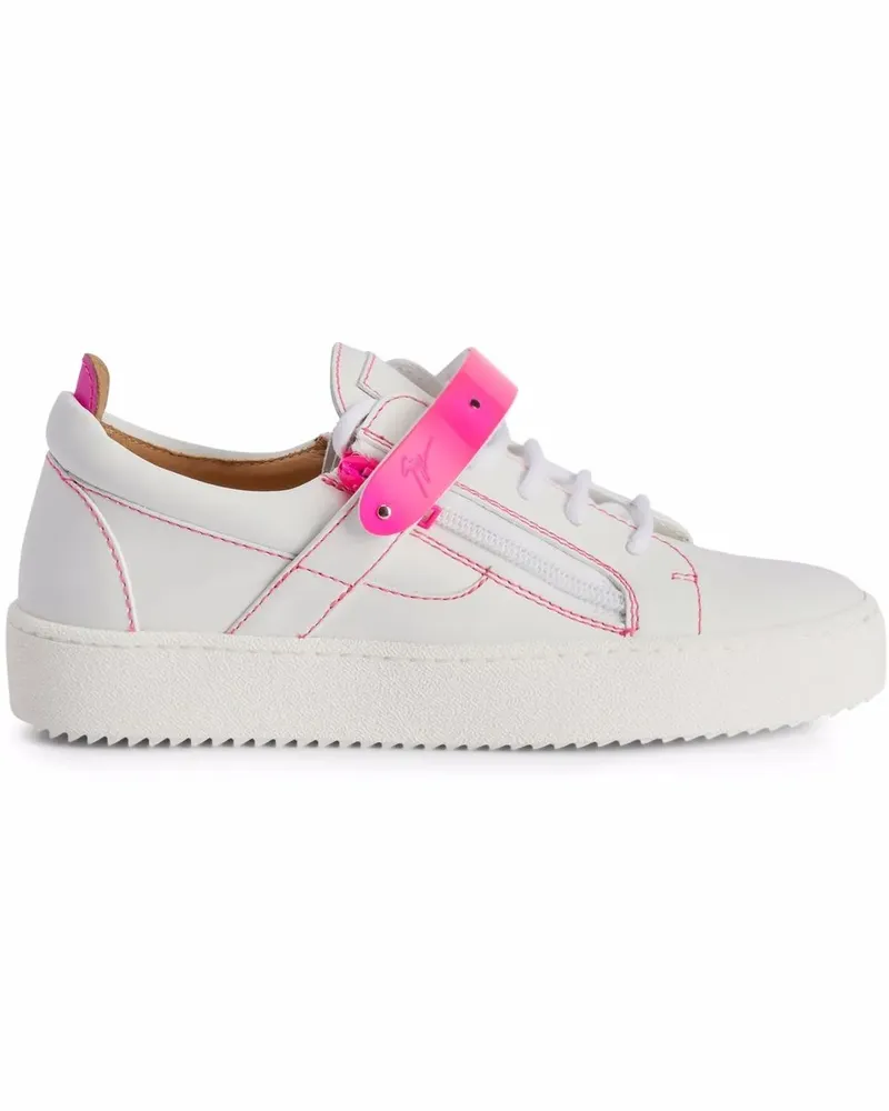 Giuseppe Zanotti Coby Sneakers mit Klettverschluss - Weiß Weiß