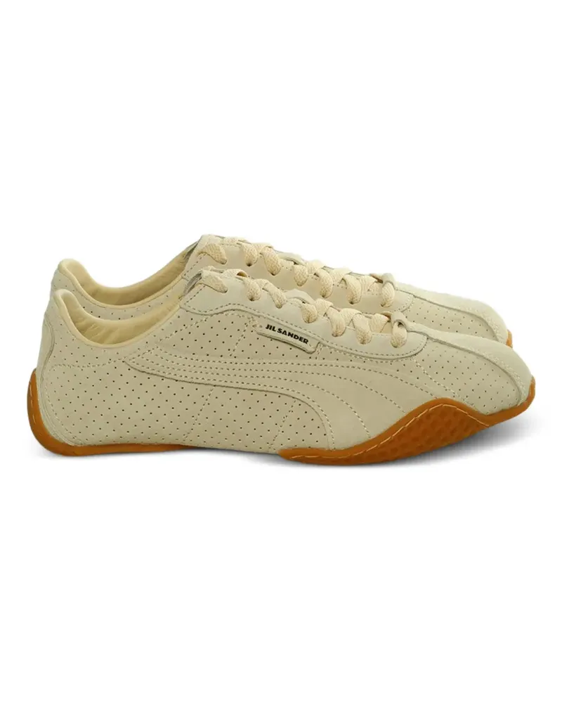 Puma x Jil Sander perforated lace-up sneakers - Nude Nude
