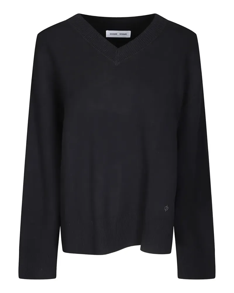 Samsøe & Samsøe Salissy V-neck sweater - Schwarz Schwarz