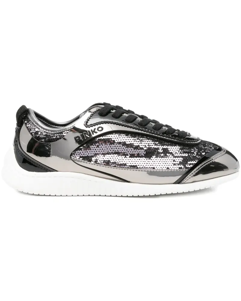 Pinko Sneakers mit Schnürung - Silber Silber