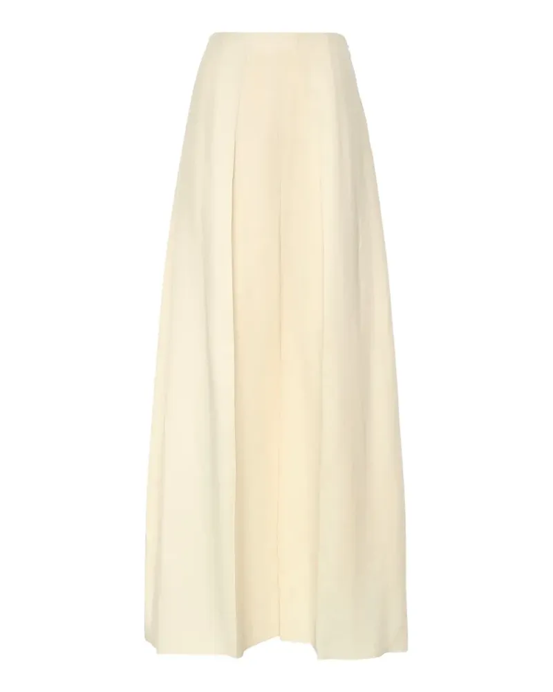 Loro Piana pleated palazzo long skirt - Nude Nude
