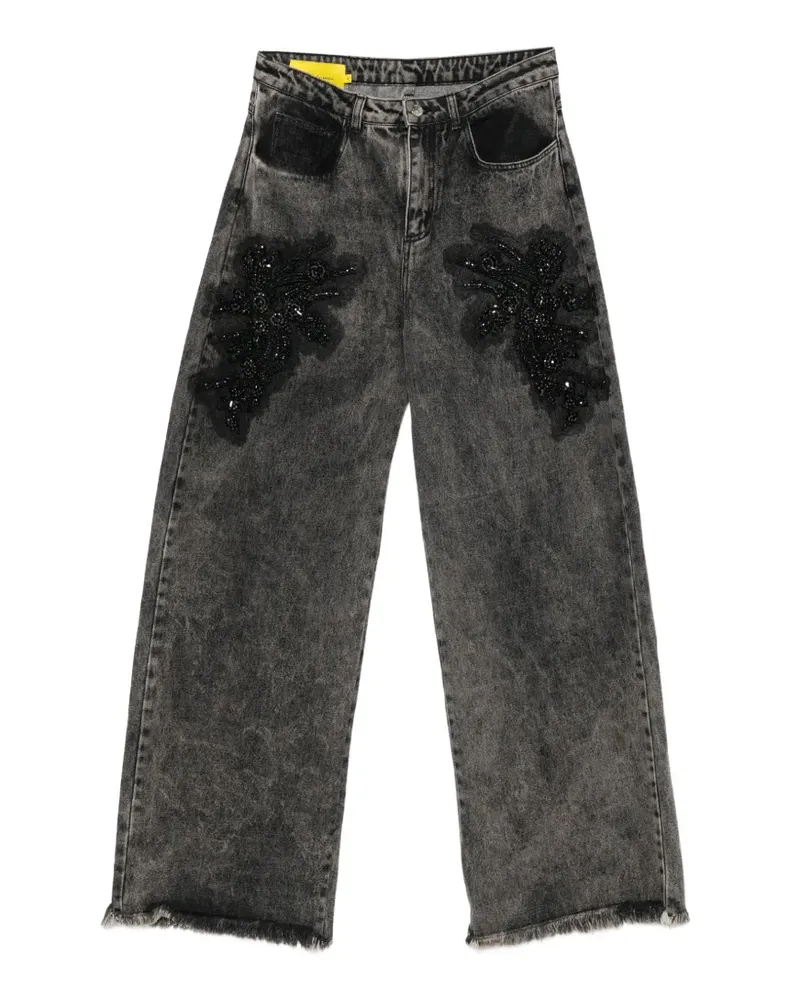 Marques ' Almeida Jeans mit Perlenverzierung - Grau Grau