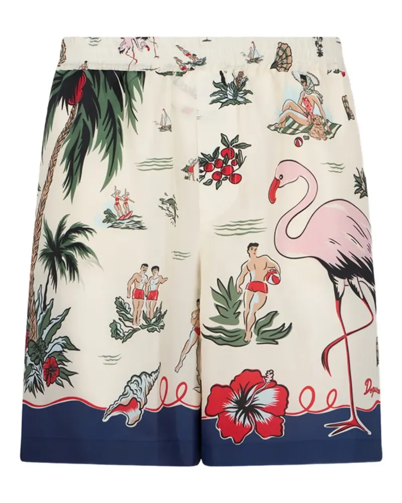 Dsquared2 Shorts mit grafischem Print - Nude Nude