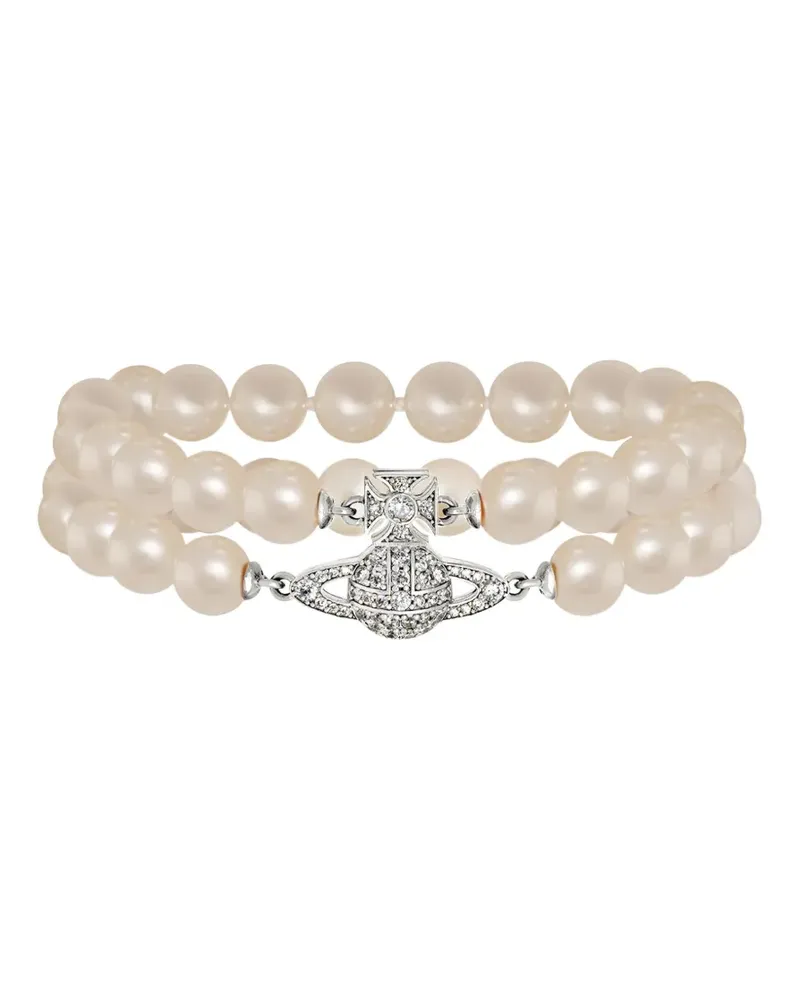 Vivienne Westwood Graziella Pearl embellished bracelet - Silber Silber