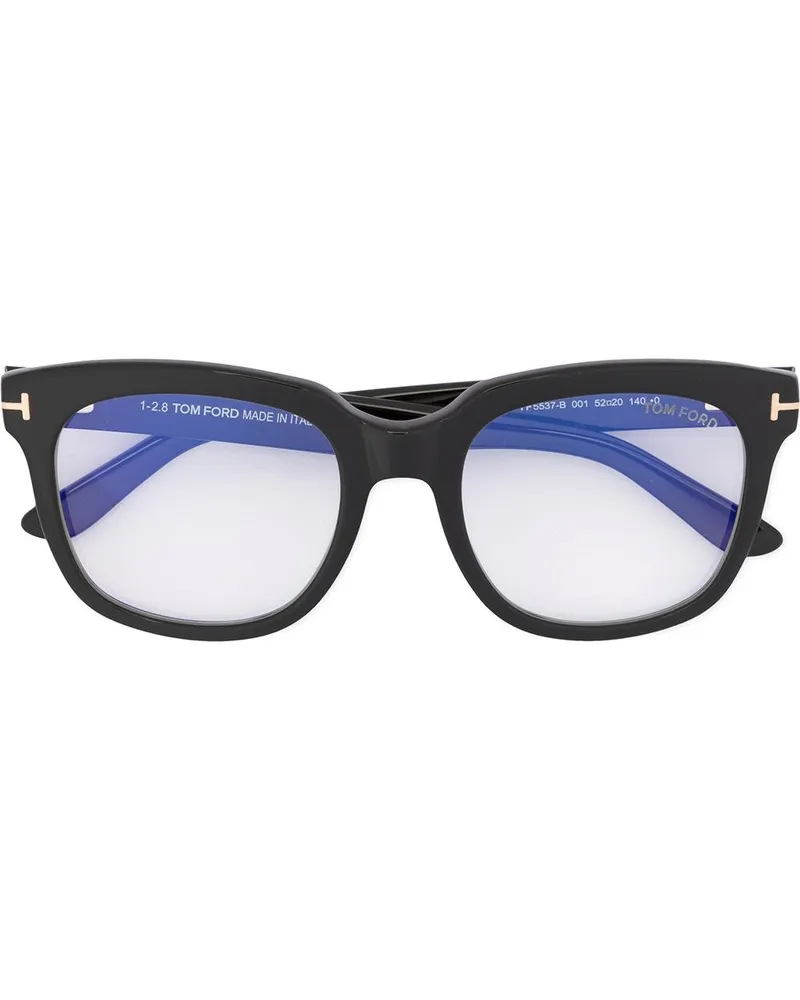 Tom Ford Brille mit eckigem Gestell - Schwarz Schwarz