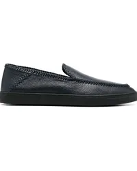 Giorgio Armani Loafer mit Ziernaht Blau