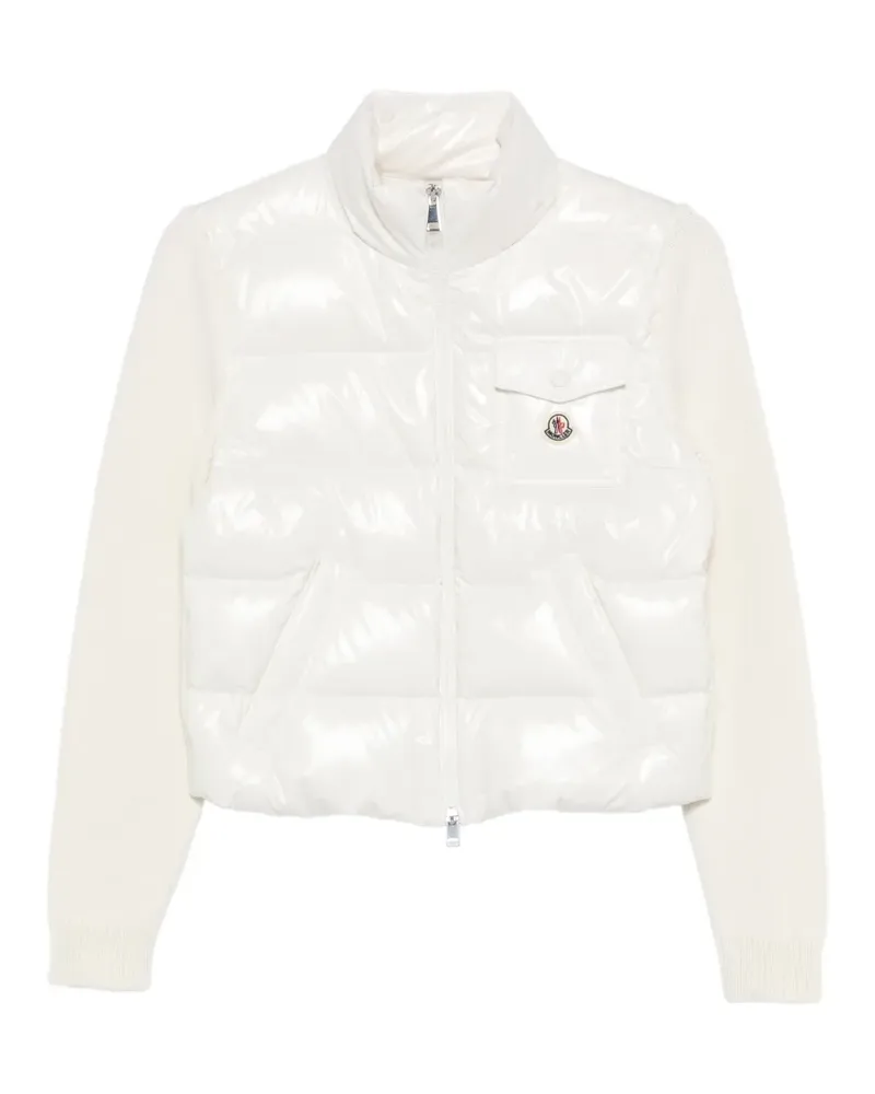 Moncler Gefütterte Jacke mit Reißverschluss - Weiß Weiß